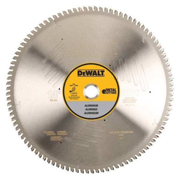 Dewalt DWA7889 14" 100T Aluminum Cutting Saw Blade 1" Arbor