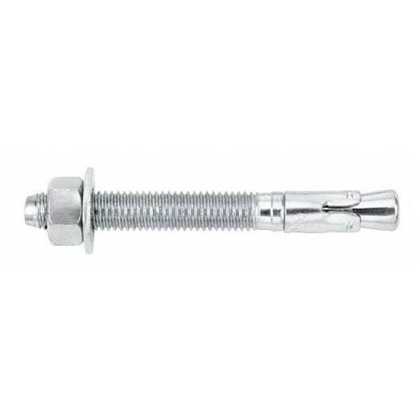 Dewalt 7433SD1-PWR Power-Stud+ SD1 Wedge Anchor, 5/8" Dia., 5" L, Carbon Steel Zinc Plated, 25 PK
