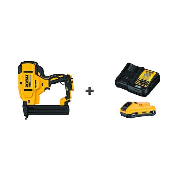 Dewalt DCN681B/DCB230C Staple Gun, Cordless, 20VDC, 18 ga. StapleW