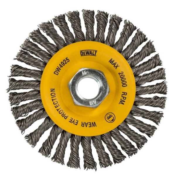 Dewalt DW4925 4" x 5/8"-11 HP .020 Carbon Stringer Wire Wheel