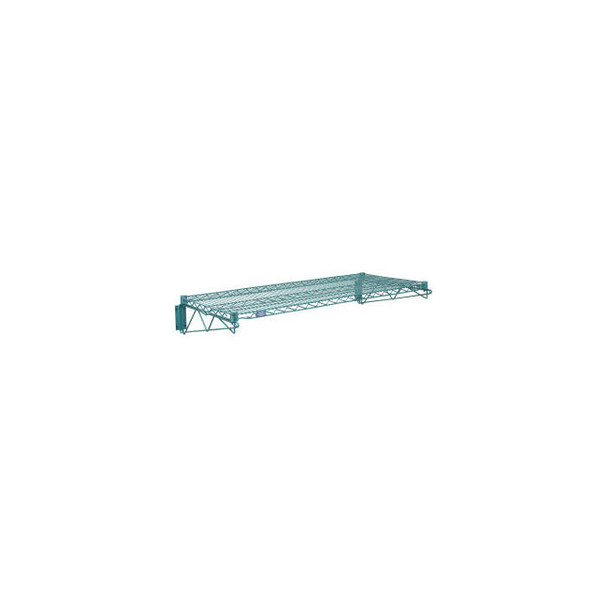 Nexel Poly-Green Epoxy Fixed Wall Mount Shelving Starter 30""W x 21""D