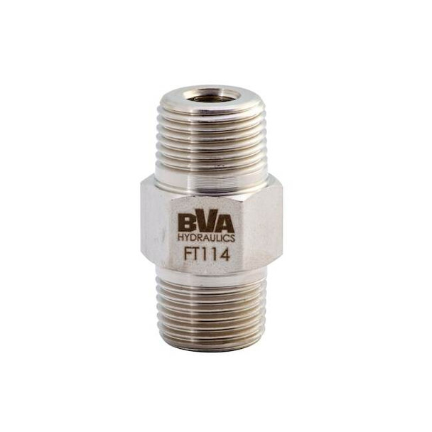 FITTING HEX NIPPLE 3/8"-18 NPTF MALE X 3/8"-18 NPTF MALE 10000PSI