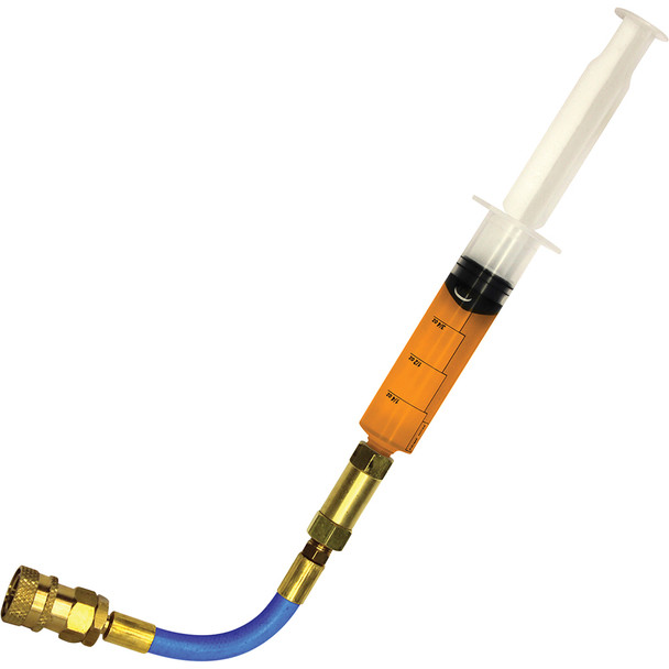 1 oz (30 ml) A/C Dye Syringe Injector with pressure check valve & hose for R-1234yf systems TP9884-BX