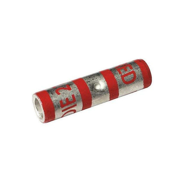 Splice Wire Connector, 8 AWG Max, Red, None Insulation, 600 V
