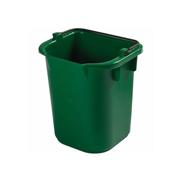 Rubbermaid Commercial Disinfecting Pail,5 qt,Green 1857377 Pack of 4