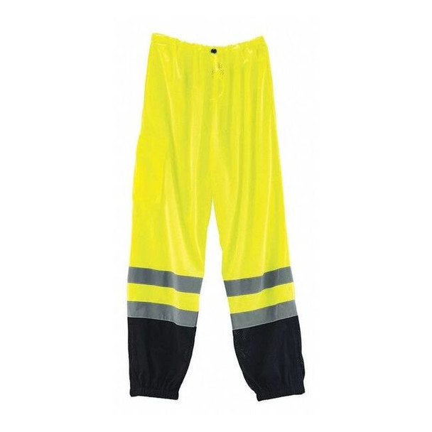 Ergodyne Black Bottom Hi-Vis Pants,Lime,4XL/5XL 8910BK