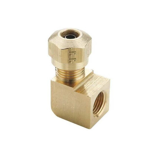 Parker Elbow, Brass, Comp. 1/2 in, MNPT 1/8 in 270NTA-8-8