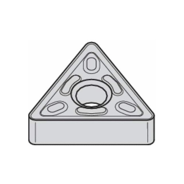 Triangle Turning Insert, Triangle, 3/8 in, TNMG, 0.0156 in, Carbide Pack of 5