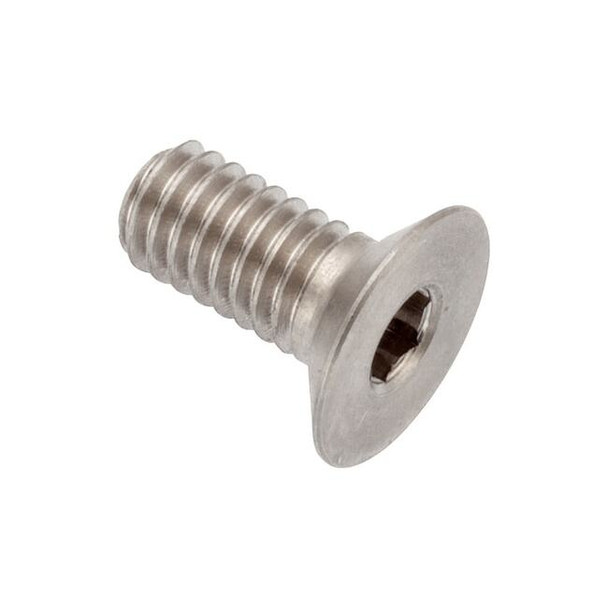 M4-0.70 Socket Head Cap Screw, Flat, Plain 316 Stainless Steel, 10 mm Length