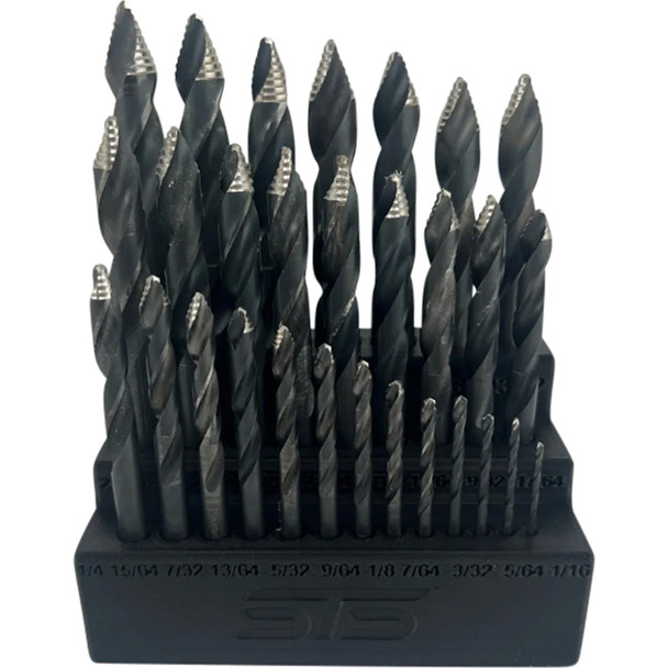 STS Auto Design STS29DBH - Magnetic Drill Bit Organizer For 29-Piece Drill Bit Sets (1/16–1/2) STS29DBH