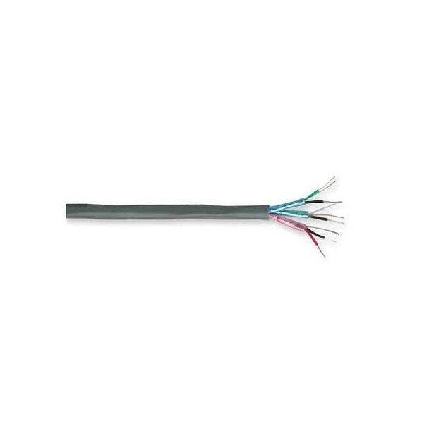 Carol Communication Cable, 6 C, Gray, PVC, 100 ft. C6047A
