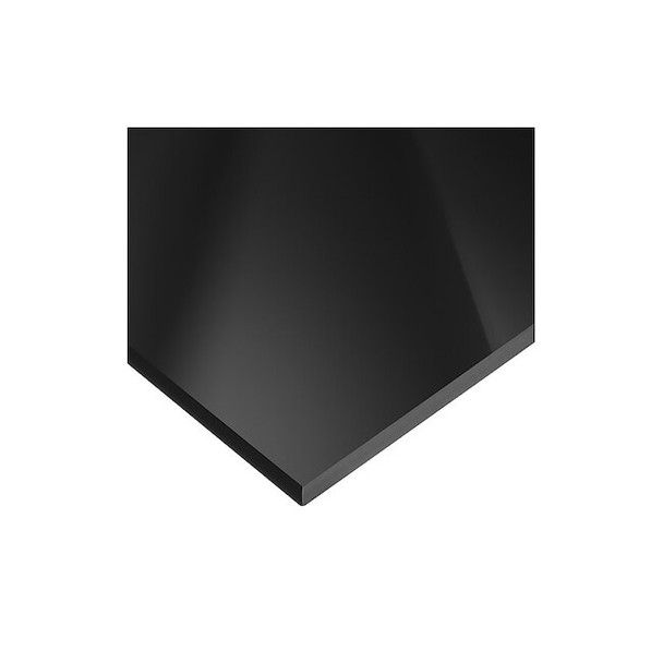 Black Cast Acrylic Acrylic Sheet 12" L x 12" W x 1/8" Thick