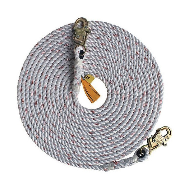 3m Dbi-Sala Vertical Lifeline, 75 ft., White 1202821