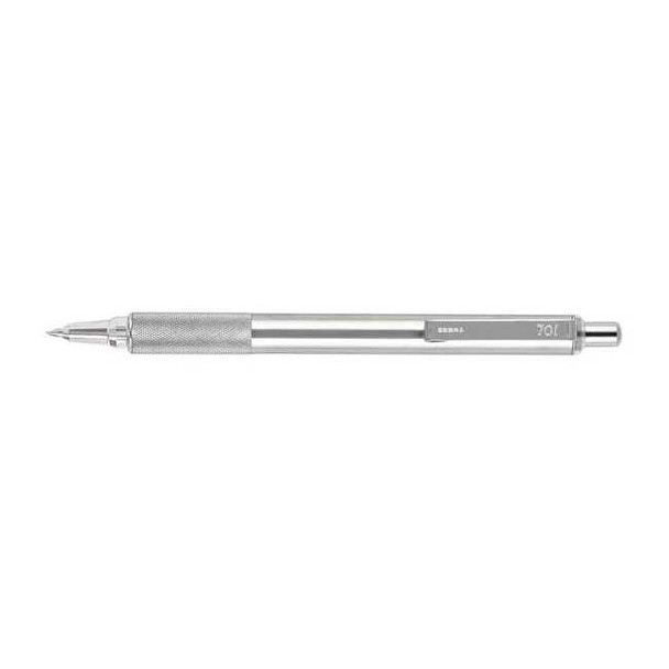 Zebra Pen Retractable Ballpoint Pen, Fine 0.7 mm, Black 29411 Pack of 6