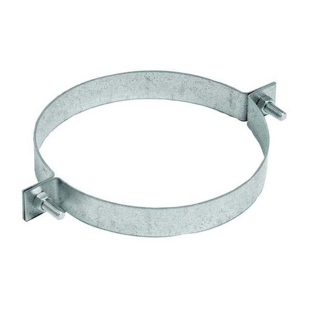 Pipe Hanger, 9 in Duct Dia, Galvanized Steel, 14 GA, 9 in W x 11" L x