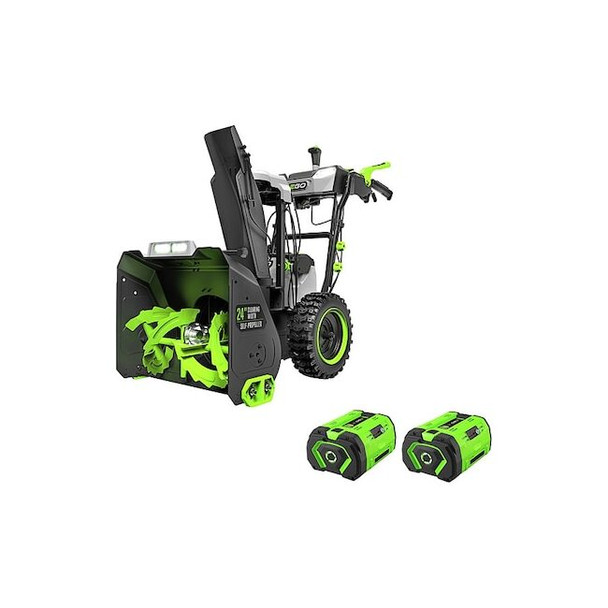 Cordless Walk-Behind Snow Blower Kit, 24 in Clearing Path, 11 in Auger Diameter