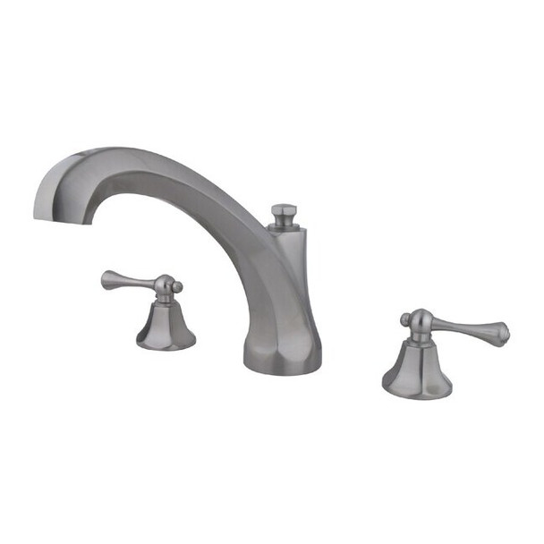 Kingston Brass Roman Tub Faucet, Brushed Nickel, Deck Mount KS4328BL