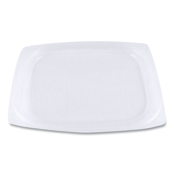 PLA Rectangular Deli Container Lids, 4.8 x 5.9 x 0.3, Clear, PK900