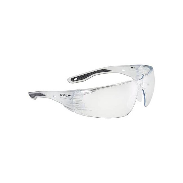 Bolle Safety Safety Glasses,Clear Lens RUSHMN10U