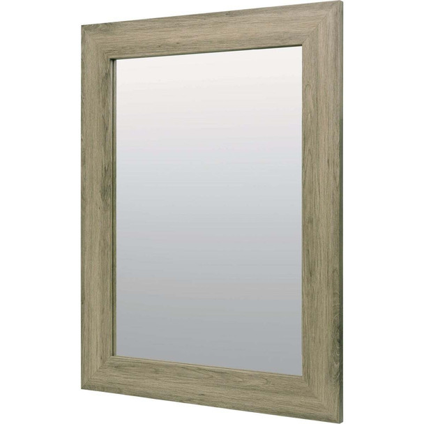 Zenna Home 20 In. x 26 In. Palomino Tan Framed Wall Mirror M2026PA