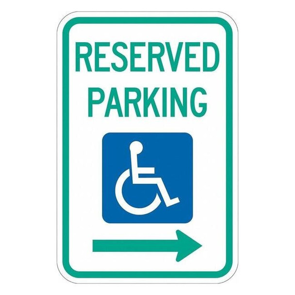 Lyle Reserved Parking Parking Sign,18" x 12, T1-1003-DG_12x18 T1-1003-DG_12x18