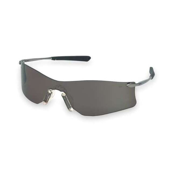 Rubicon (T4), Safety Glasses, Anti-Fog, Gray Lens, Black/Silver Frame, Frameless