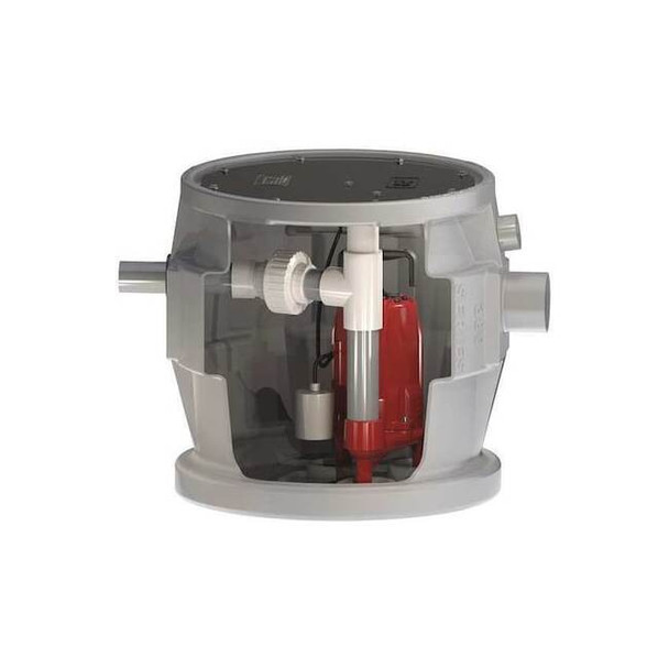 24" x 24" 1 HP 41.0 gal. Simplex Sewage System 115V
