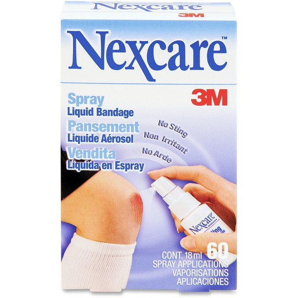 Nexcare Spray Liquid Bandage - 0.61 fl oz - Clear - 1 Each