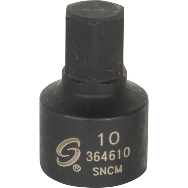 3/8" Dr Stubby Hex Impact Driver, 10mm 364610