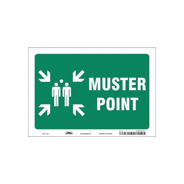 Safety Sign, 7 in Height, 10 in Width, Vinyl, Vertical Rectangle, English