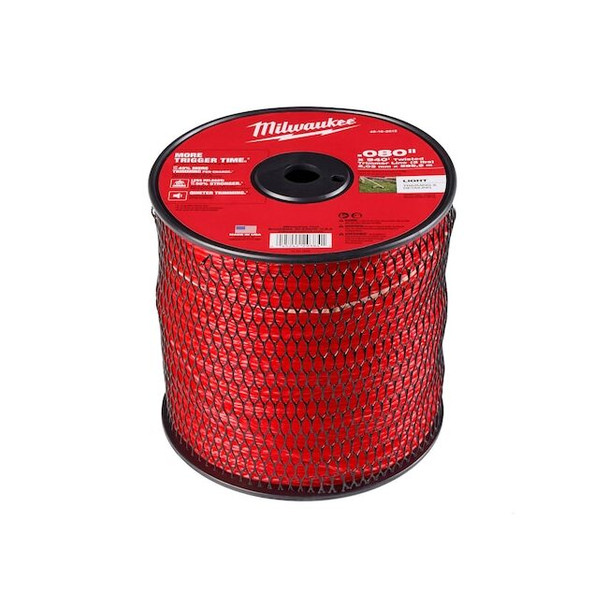 Milwaukee Tool String Trimmer Line,Red,1/16 in H 49-16-2812