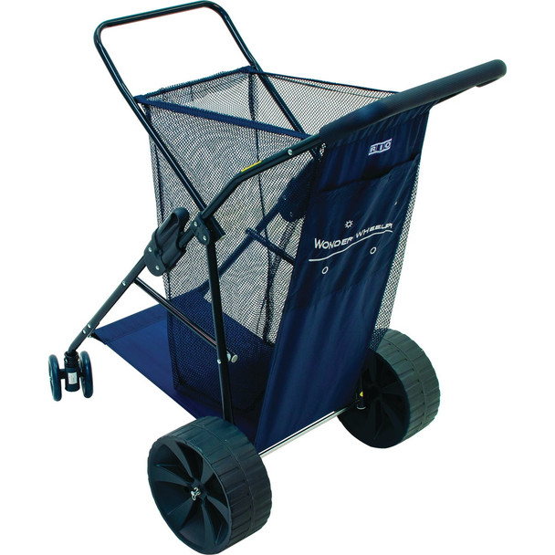Rio Brands Wonder Wheeler 100 Lb. Steel Frame Deluxe Beach Cart WWC5-WideBJ20PK4