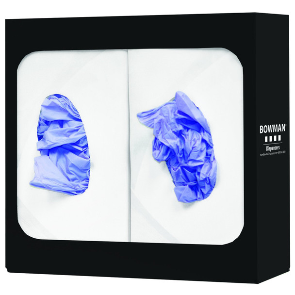 Bowman Dispensers GloveDispenser,Black,WallMount,Steel GL028-0420