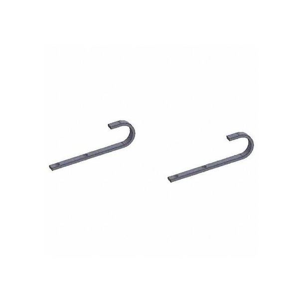 Shaver Industries J-Hook, 3.5" H, 4" L, Black, Steel 628242430234