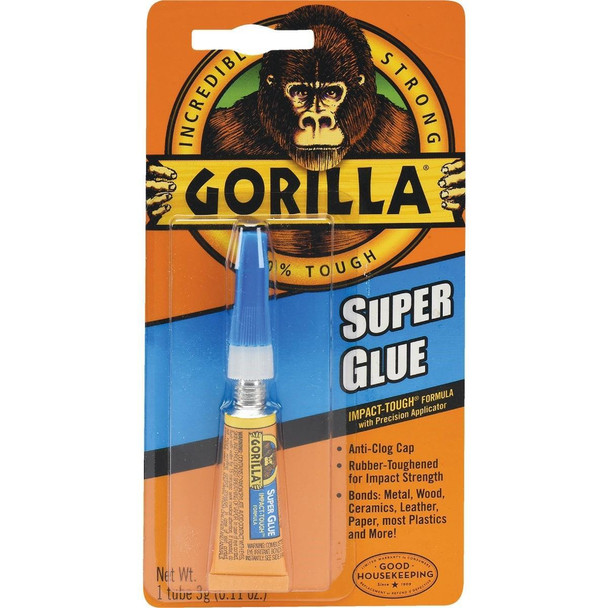 7900102 Gorilla 0.11 Oz. Liquid Super Glue