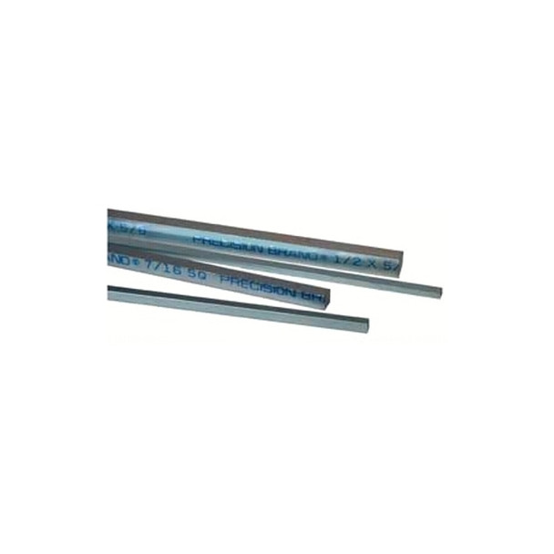 Square Zinc Plated Keystocks, 9/16 in x 12 in, 4 per bundle Pack of 4
