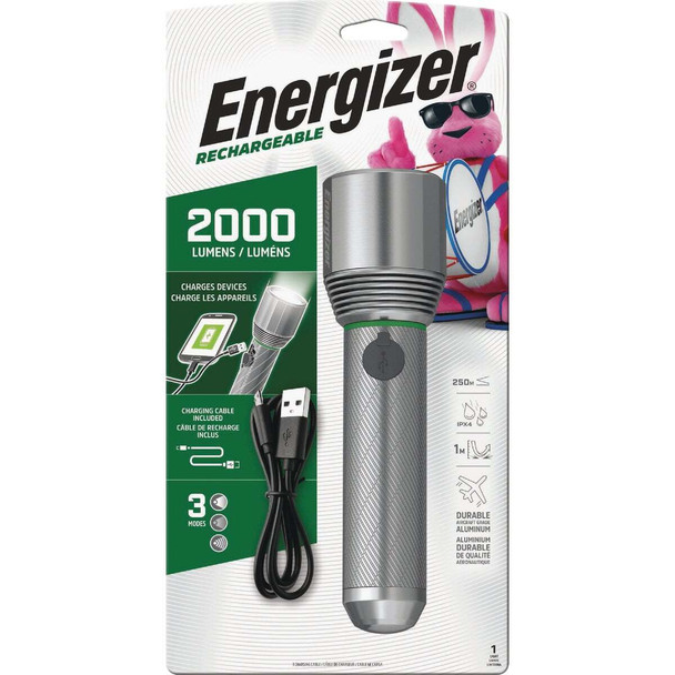 Energizer 2000 Lm. LED Rechargeable Flashlight ENPMHRL9