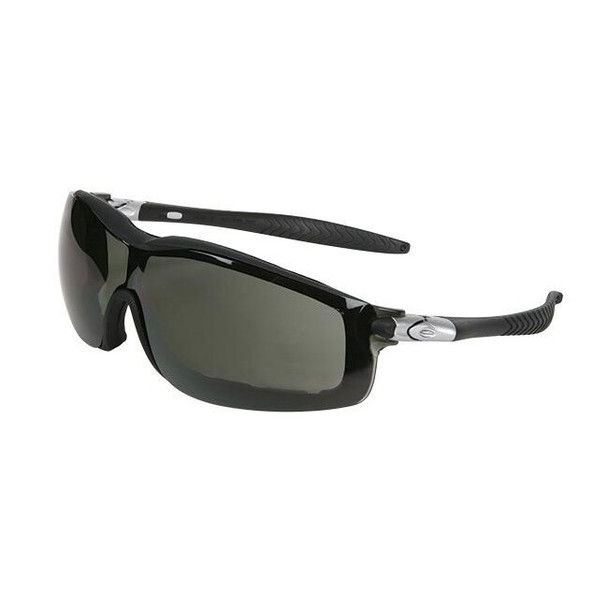 MCR Safety® Rattler™ Goggles, Black Frame, Gray Anti-Fog Lens, 1/Each