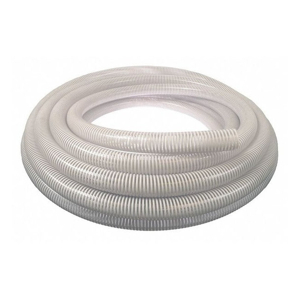 Manufacturer Varies 4" ID x 100 ft PVC Water Suction Hose Clear/WT SPT400-100-G