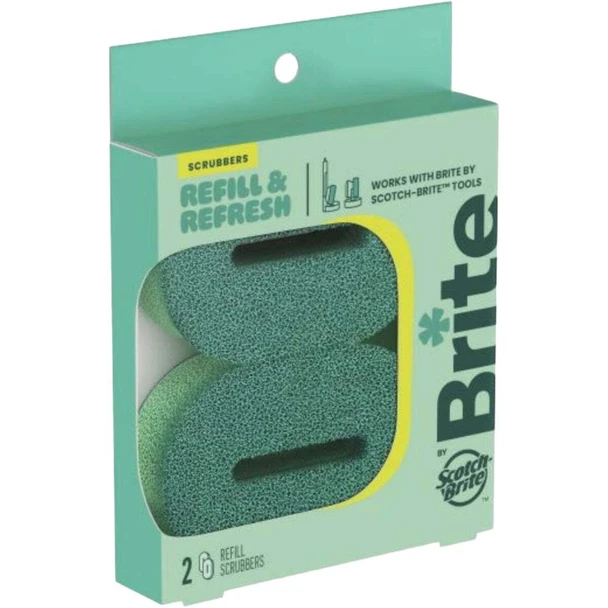 Brite by Scotch-Brite Refill Scrubbers (2-Pack) BRRF-8