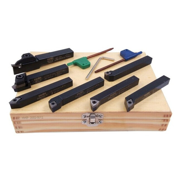 Hhip 7 Piece 3/8" Indexable Cut Off & Turning Tool Set 2002-0012