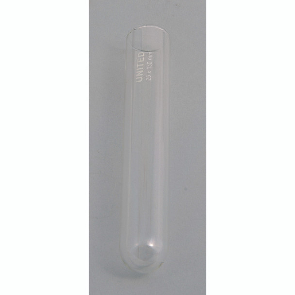 United Scientific Test Tube W/Out Rim,Borosilicate,PK 72 TT9820-H