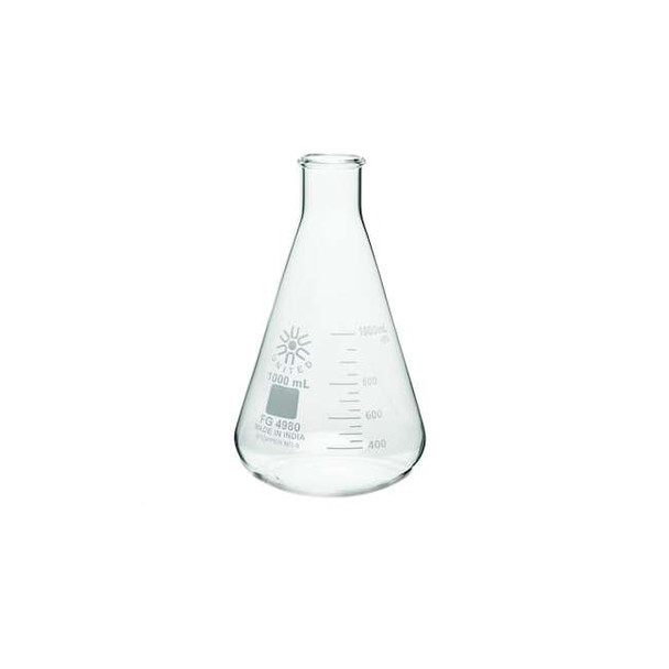 Manufacturer Varies Erlenmeyer Flask,1 L,Conical,PK6 FG4980-1000