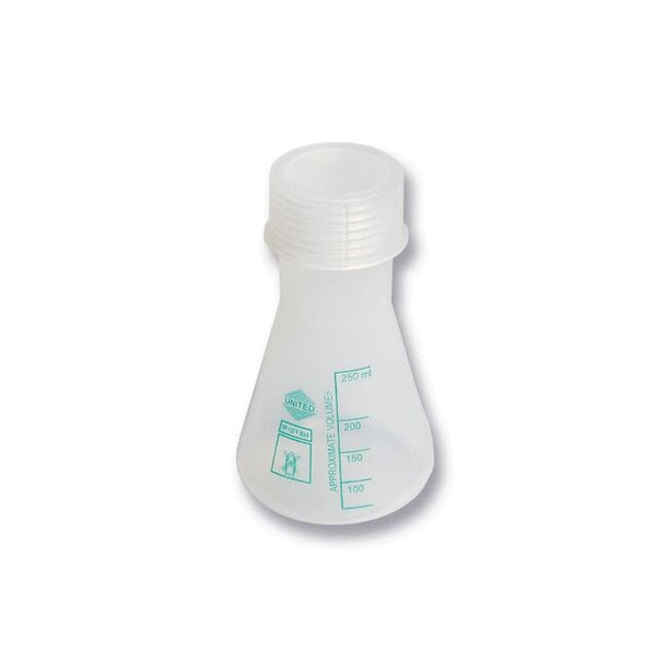 United Scientific Wide-Mouth Erlenmeyer Flask,Pp,2,PK 12 FP0250