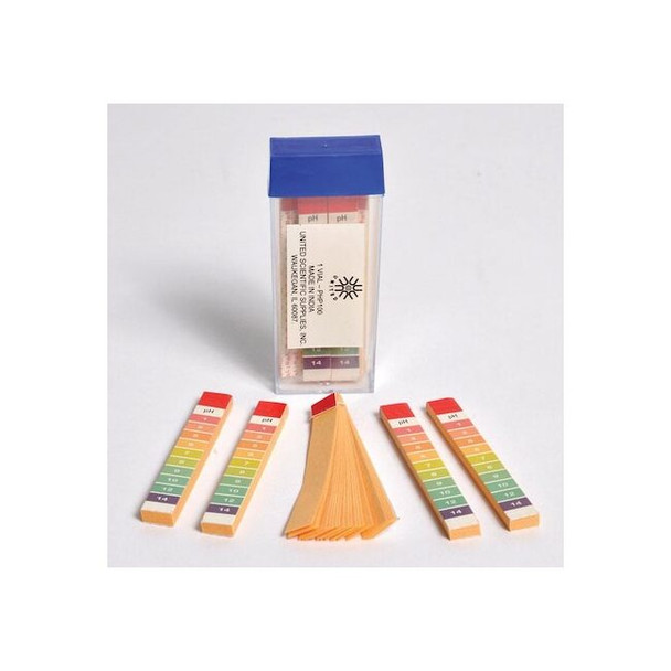 United Scientific Ph Paper,Wide Range,Vial/100 Strips PHP100 Pack of 4