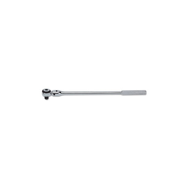Round Flex-Head Ratchet Handles, 1/2 in Dr., 17 3/32 in, Full Polish