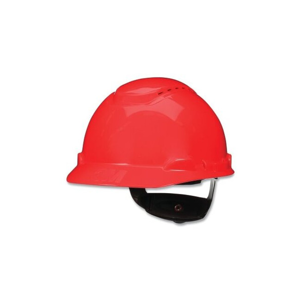 SecureFit™ Pressure Diffusion Ratchet Suspension w/UVicator Hard Hats and Caps, Cap, Vented, Red