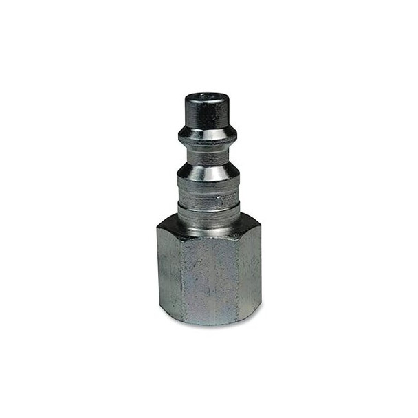 DF-Series Pneumatic Threaded Plug, 1/2 in x 14 NPTF, 1/2 in Body, Steel, Female