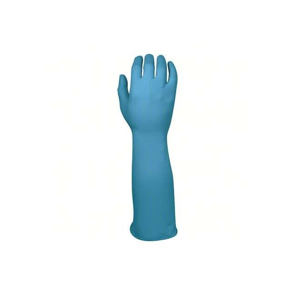 Showa Disposable Gloves, 6 mil Palm, Nitrile, Powder-Free, 50 PK, Blue,S 887S