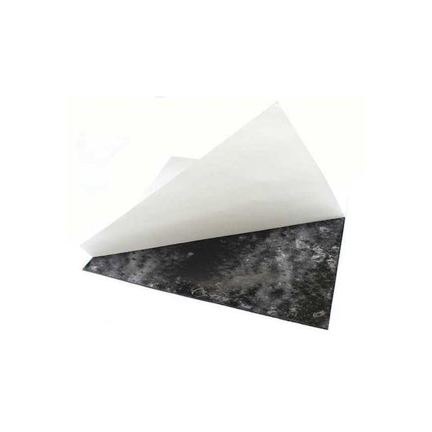 3/16" Comm. Grade Neoprene Rubber Sheet, 12"x12", Black, 50A